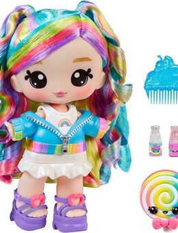 Anziehpuppe Yummiland Large Doll + Lip Gloss Pet- Rainbow (Skyler Rainbow Belt), duftend