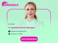IT-Spezialist Cloud-Manager (m/w/d) - Frankfurt (Main)