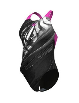Arena Badeanzug arena Feel Damen Flow V Back Bustier Badeanzug