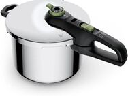 Tefal Schnellkochtopf Secure Trendy, Edelstahl (1-tlg), Dampfkochtopf, Garregler,Sicherheitsvorrichtung,Korbeinsatz, Induktion