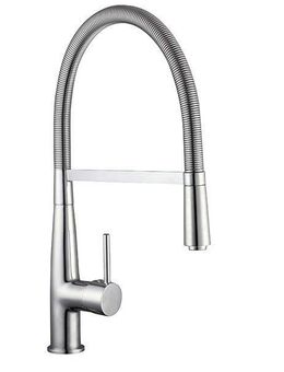 Schütte Spültischarmatur New York Wasserhahn ausziehbar, 360° schwenkbar, Chrom/Schwarz matt, Hochdruck