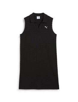 PUMA Sweatkleid ESS ELEVATED Strukturiertes ärmelloses Relaxed Fit Kleid Damen