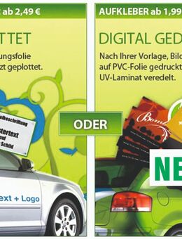 Folienbeschriftungen & Textildruck - Rostock Brinckmansdorf