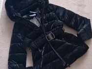 Schwarze Steppjacke Jacke Herbst Übergangsjacke NEU S/M Wet Look - Haldensleben