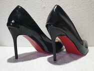 High Heels 41 schwarz mit roter Sohle - Taucha