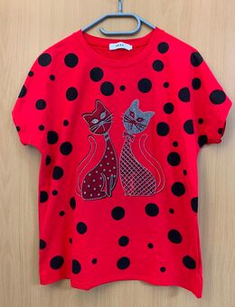 Damen T-Shirt mit Katzenmotiv - Werneuchen