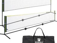 KASACA Multifunktionsnetz Höhenverstellbares Netz (Set, für Volleyball, Badminton, Pickleball, Beach Paddle & Tennis), Tragbares Netz mit Tragetasche – 518x155cm – Outdoor & Indoor Netz