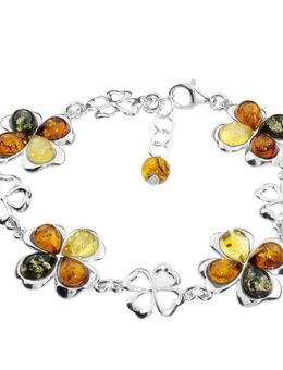 OSTSEE-SCHMUCK Armband Ostsee-Schmuck Armband Kleeblatt Armband Kleeblatt