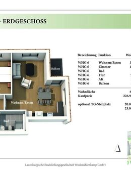 2 Zimmer EG Neubau-Eigentumswohnung 1.06 - Lauenburg (Elbe)
