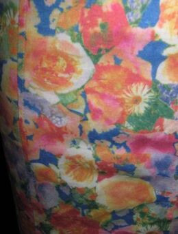 NEU mit ETIKETT * Original 1970er VINTAGE * Romantik * Blumen * Blüten * Flower- Power * Hemd- Blusen *  Kleid"RIO" Gr. 36- 38/ S * Pastell - bunt * - Riedlingen