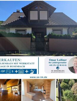 ***Gepflegtes Einfamilienhaus mit goßer Werkstatt/Garage zu verkaufen!*** - Waldbronn