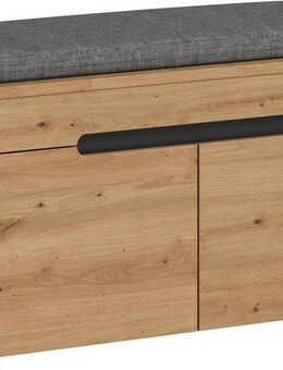 INOSIGN Sitzbank REHAT, TOPSELLER!, Breite 80cm, 2 Türen, 2 Fächer inkl. Sitzkissen (2-St., in verschiedenen Farben erhältlich), Garderobenbank, Flurbank, Dielenbank, Bank mit Stauraum, Bank