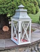 Holz/Metalllaterne in 42489