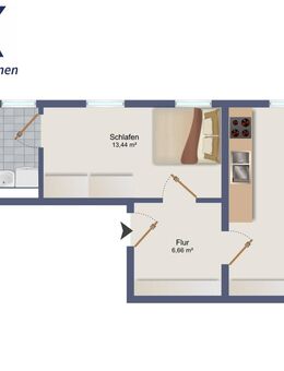 Moderne 2-Zimmerwohnung - Stralsund