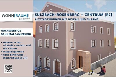 SULZBACH-ROSENBERG - ZENTRUM [R7] 3-Zimmer-Wohnung mit Sonderabschreibung Denkmalschutz