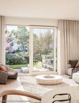 Kompakte 2-Zi-Whg. im EG mit offener Küche, Süd-West-Terrasse und Privatgarten - Haar