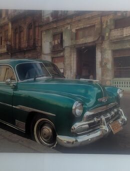 Bild Kuba Auto grün XXL 140x110 cm - München Untergiesing-Harlaching