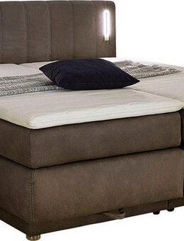 Jockenhöfer Gruppe Boxspringbett Kati erhältlich in der Größe 180x200cm, mit Topper, Bettkasten und höhenvariablen Kopfteil (96 cm - 108 cm)