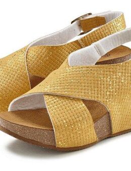 LASCANA Sommerschuh Sandalette Sommerschuh mit Keilabsatz und Korkfußbett