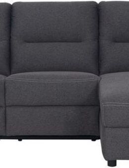 Home affaire Ecksofa VENOIR, L-Form, 250 cm, manuelle u. elektrische Funktion (m. USB A/C), Stauraum unter der Recamiere, 2. Staufach, Federkern