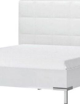 Places of Style Bett Piano, Liegefläche 160x200 oder 180x200cm, FSC-zertifiziert, mit gepolstertem Kopfteil, UV Lackierung hochglanz beige oder weiß