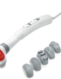 Medisana Massagegerät HM 886, Set 6-tlg., Handmassagegerät mit Rotlicht- und Wärmefunktion