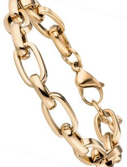 JOBO Armband Statement, Edelstahl goldfarben 22 cm