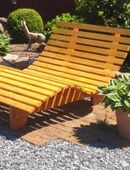 Relaxbank Sinnesbank Sonnenliege Wellenbank Waldsofa Saunaliege in 66687