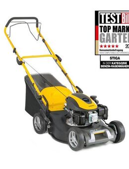 STIGA GARDEN Benzinrasenmäher COMBI 48 S, 46 cm Schnittbreite, Radantrieb, 3-in-1 Schnittsystem