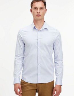 Calvin Klein Businesshemd STRETCH POPLIN SLIM SHIRT mit Calvin Klein Logo auf der Brust