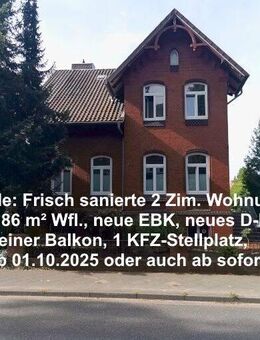 Stade: 2 Zim. Whg. in Jungendstilvilla frisch saniert - Stade (Hansestadt)