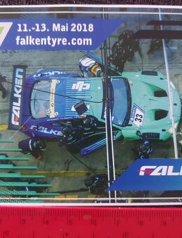 PORSCHE 911 FALKEN 2018 Aufkleber / Sticker Motorsport 24 Stunden - Zwickau