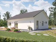 Barrierefreier Bungalow-Klassiker mit erfrischende Simplizität, außen kompakt, innen offen und hell. - Stelle