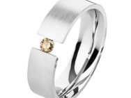 Damenring Edelstahl DE129 mit Diamant - Aholming