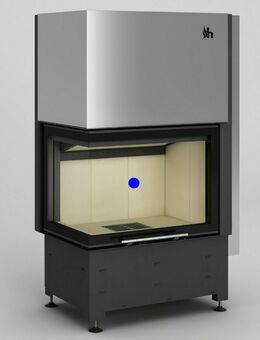Kamineinsatz VOLCANO WLTh + WPTh 12KW Wasserführend Ofen Wasserkamin L-Kamin L-Form Heizeinsatz Neu Hajduk LDF-Kamine - Strausberg