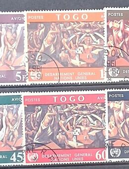 Briefmarken Togo 1967 Gemälde Satz komplett gestempelt - Görlitz