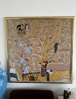 Kunst-Reproduktion „Lebensbaum“ im Stil von Gustav Klimt – Gerahm - Überlingen Zentrum
