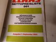 Nostalgie Preis Liste Claas 1985 in 63654