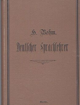 Deutscher Sprachlehrer, sehr altes Buch - Berlin
