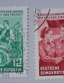 DDR 1954 Deutschlandtreffen der Jugend komplett gestempelt - Görlitz