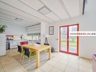 IMMOBERLIN.DE - Lichtdurchflutetes Architektenhaus mit Südterrasse in familiärer Lage nahe der schönen Dahme - Zeuthen