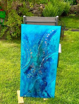 „Farben des Meeres“— Acrylbild 50x100 cm - Rösrath Zentrum