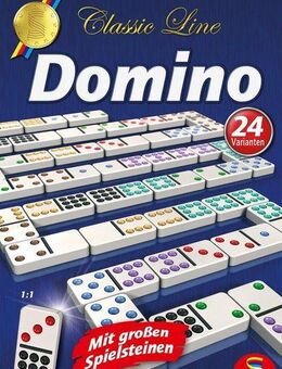 Schmidt Spiele Spiel Classic Line, Domino, mit extra großen Spielsteinen