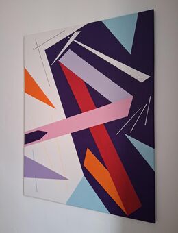 Farbenfrohe Acryl Gemälde, im Stil der Geometrischen Abstraktion. Moderne Kunst. - Sulz (Neckar)