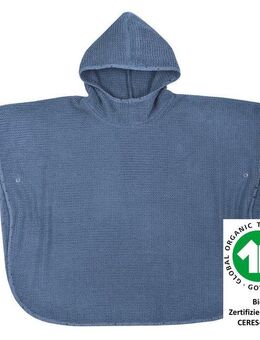 Wörner Badeponcho at home, Baumwoll-Webfrottier, Kapuze, ohne, Biobaumwolle, maschinenwaschbar, trocknergeeignet