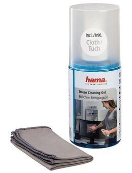 Hama Reinigungs-Set Bildschirm-Reinigungsgel, 200 ml, inklusive Tuch