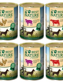 Sparpaket Best Nature Dog Adult 12 x 400 g - Mixpack (3 Sorten)