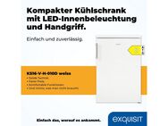 exquisit Kühlschrank KS16-V-H-010D weiss, 85,5 cm hoch, 56 cm breit, Energieeffizienzklasse D, 133 Liter Nutzinhalt