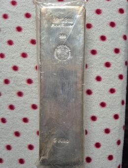 Silberbarren 5 kg Feinsilber 999 Heraeus - Ingolstadt Zentrum