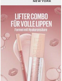 MAYBELLINE NEW YORK Schmink-Set Set: Lifter Gloss + Lifter Liner Lippenkonturenstift, Mit Hyaluronsäure, schöner Glanz, pflegend.
